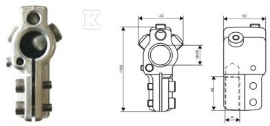 Zacisk transformatora  TOGA 4/M20 (BK - 1115-811-420-350/004